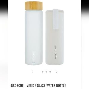 Grosche Venice Glass Water Bottle with Sleeve
